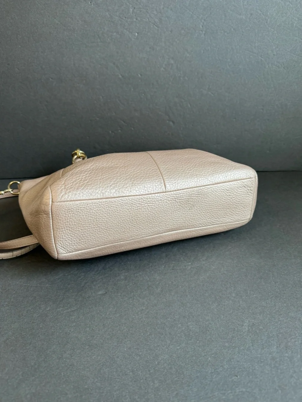 Coach Kelsey Metallic Top Handle Bag Reptile Print Handles Crossbody Purse - Picture 11 of 16